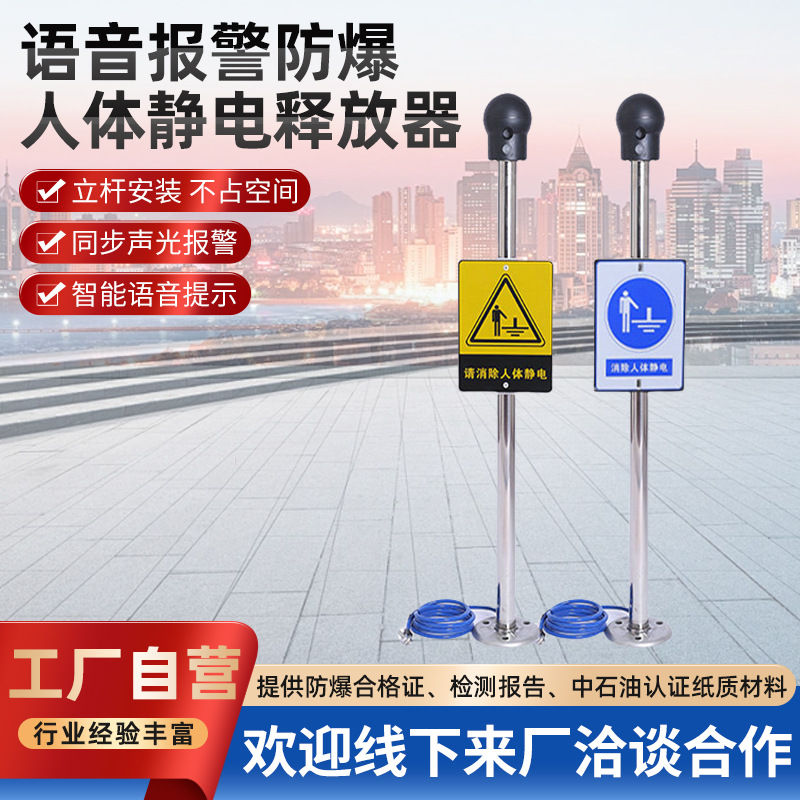 中电高科/RESD 人体静电释放器本安防爆型半亚导静电清除报警装置