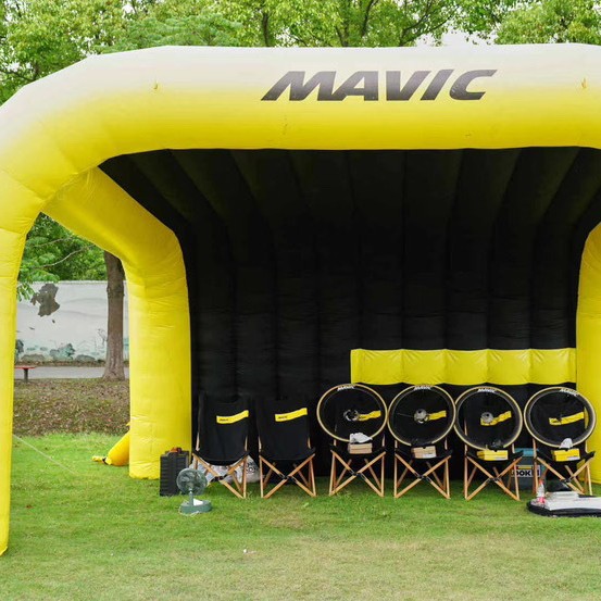 Tienda de campaña al aire libre venta directa de fábrica tienda de campaña inflable evento de campamento exhibición tienda de publicidad PVC tienda de ejercicio móvil