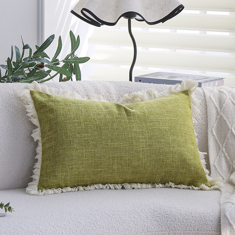 Linza verde hierba borde de barba - 30x50cm