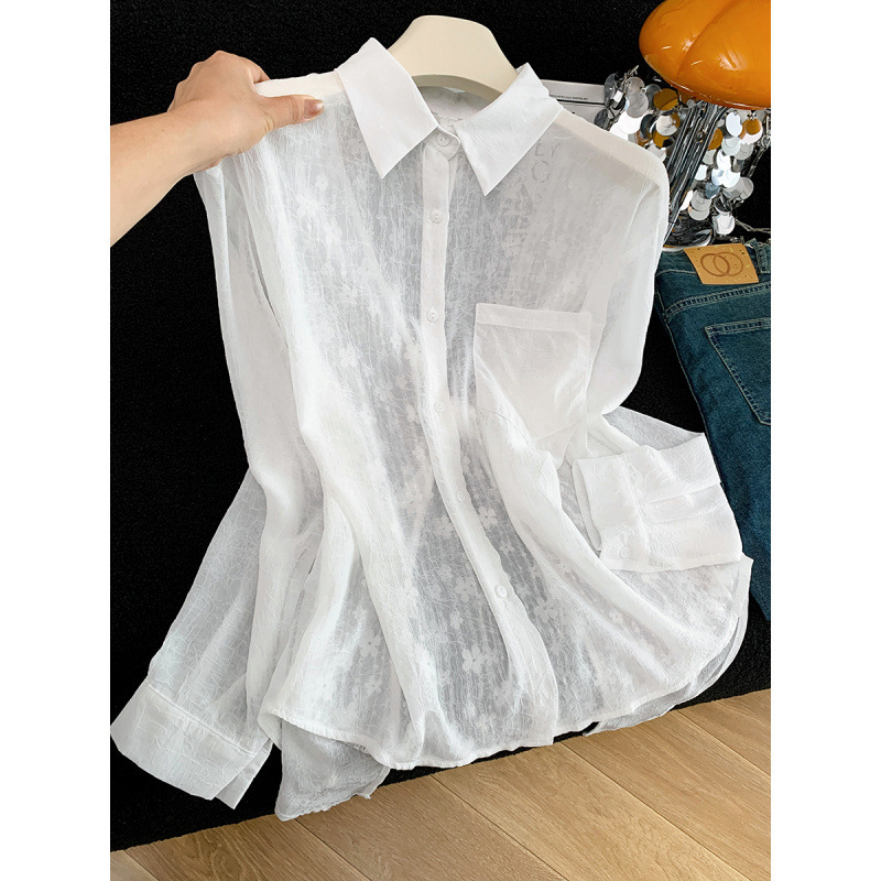 Unique and Beautiful Design, Sun-Protective Shirt for Women, Summer Thin Style, Lace Patchwork Backless Shirt Jacket Unique and Beautiful Design, Sun-Protective Shirt for Women, Summer Thin Style, Lace Patchwork Backless Shirt Jacket