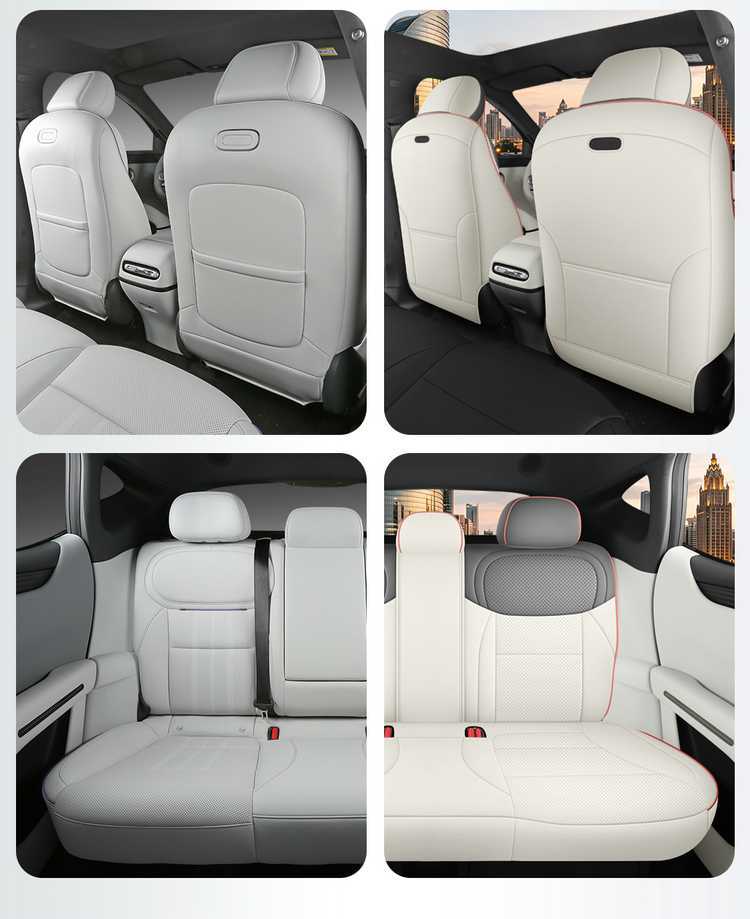 Suitable for the 2026 Xpeng Monal03 model, these are full-coverage car seat covers with perforated, breathable fabric