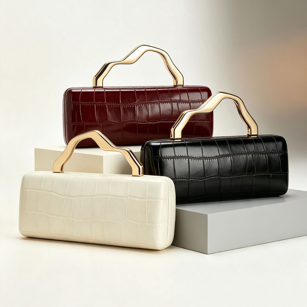 European and American Cross-Border New Crocodile Pattern Large Tote-Style Bag, Shoulder and Crossbody Fashion Clutch Bag, Evening Bag