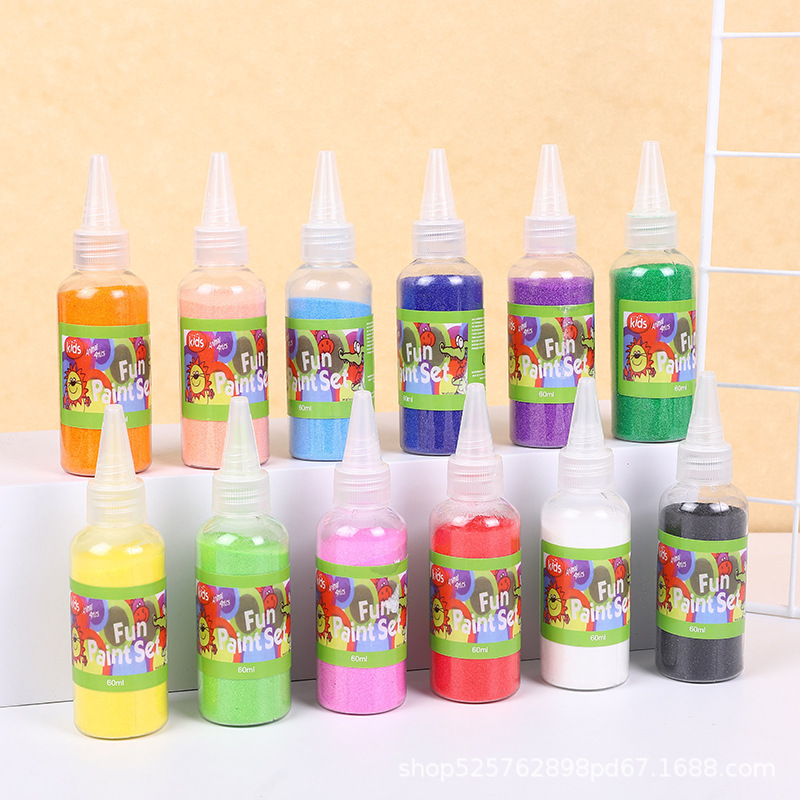 Color sand small package color sand 80-120 mesh color sand bag small package fine sand foundation color sand DIY sand painting bottle