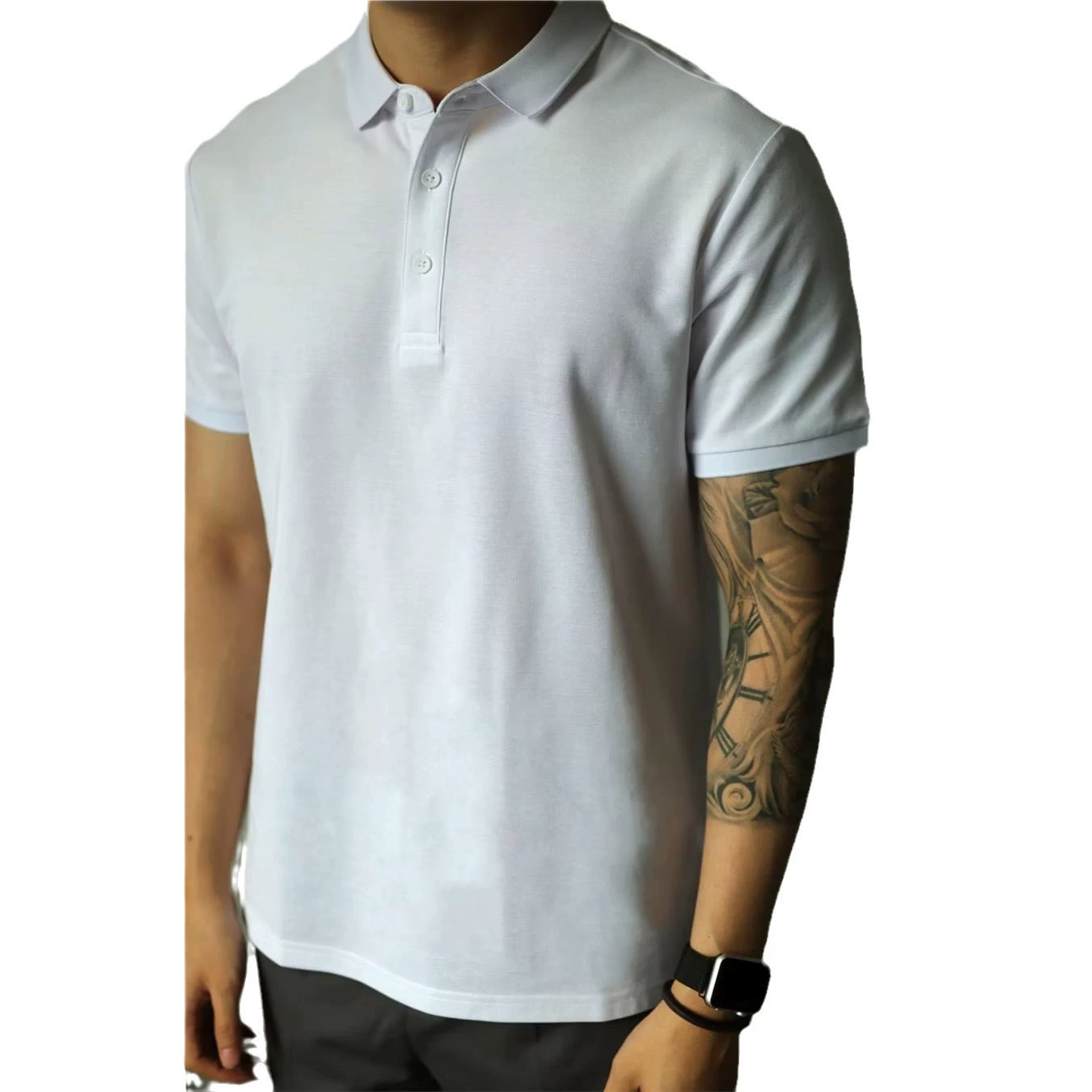 Поло дизайна, футболка для отдыха и работы, тренд сезона, slim fit