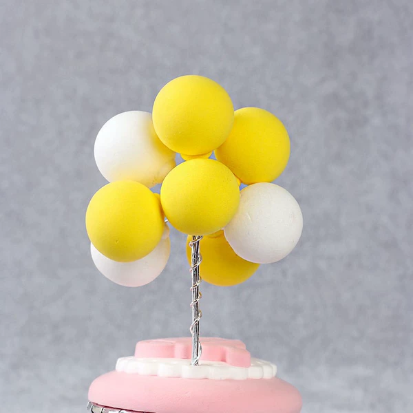 Clay yellow and white