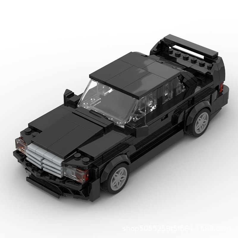 Cross-Border Moc Compatible with Lego Set Mercedes E190 Evo Boys' Building Block Speed Car Model Racing Car