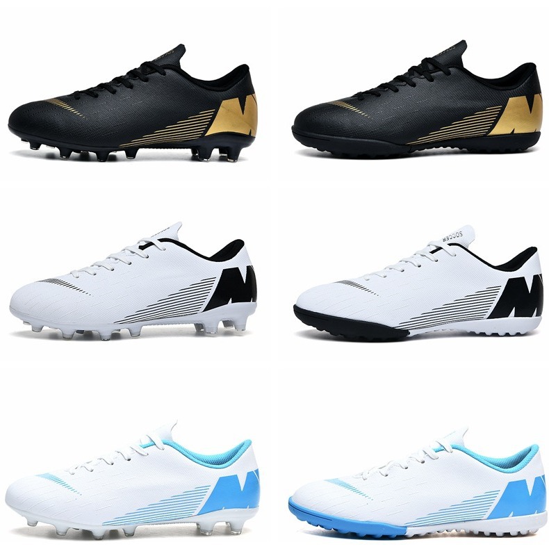 Cross-border C Luo Low help Mandarin Duck zapatos de fútbol hombres y mujeres uñas rotas uñas largas Massey zapatos de entrenamiento para adultos zapatos de competencia para estudiantes