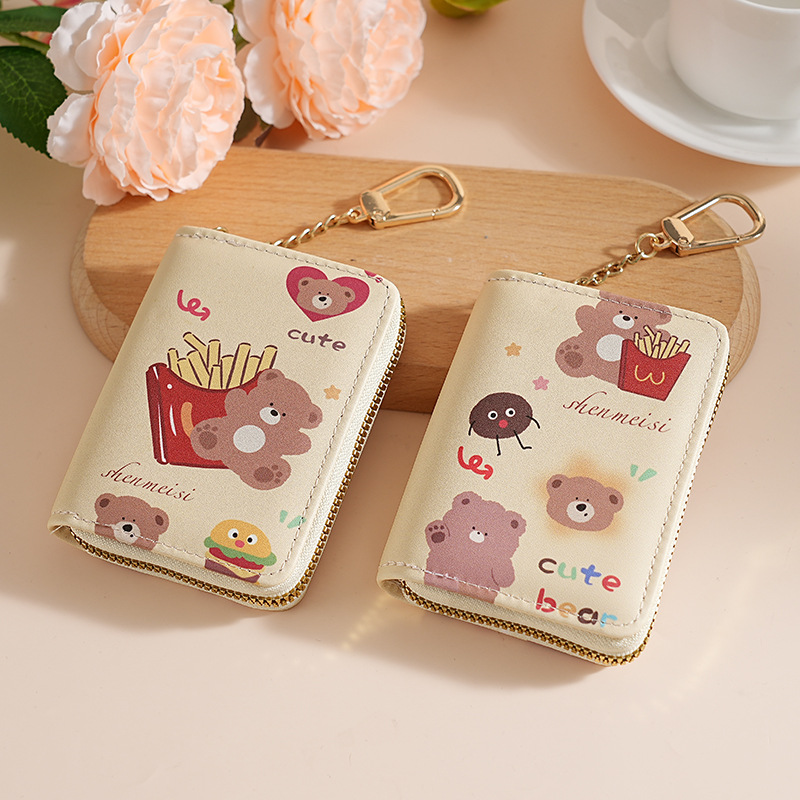 Comercio exterior lindo dulce campus vagabundo buckle bolsa de cambio de dibujos animados bolsa de almacenamiento de tarjetas bancarias