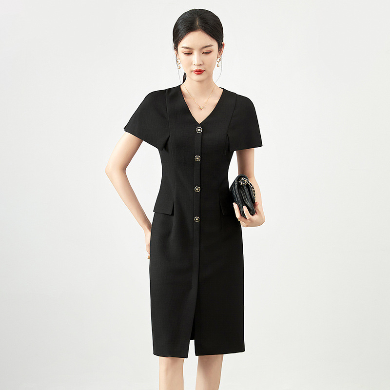 Đầm maxi nữ thắt eo mùa hè — 2415701 - Da đen chi tiết 2