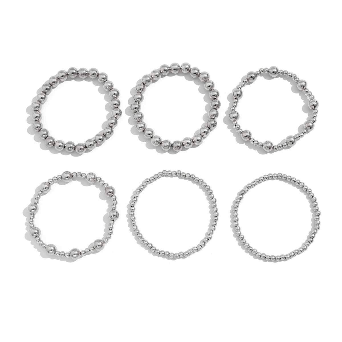 25g Weight Alloy, Copper Pendant Material Bracelets Classification CCB Chain Material Beaded Chain Chain Type 1 Set Quantity Street Occasion CCB, Alloy, Copper Material Heart Shape Pattern Women's Gender Exaggerated, Streetwear Style Exaggerated Streetwear Heart Shape CCB Alloy Copper Beaded Chain Beaded Bracelets Wholesale 16
