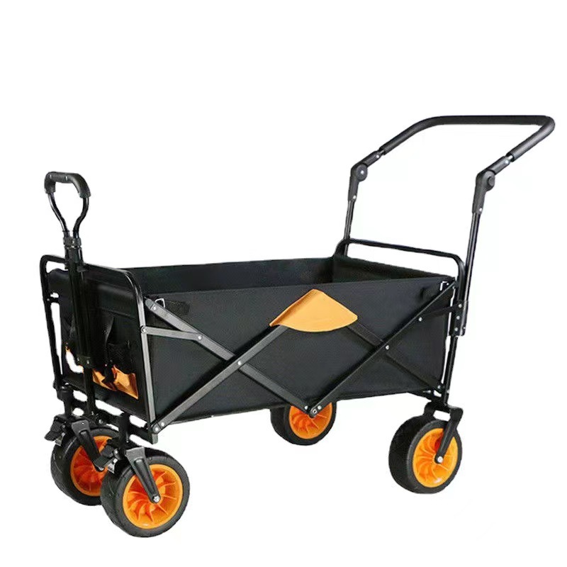 户外露营营地推车可折叠野餐车儿童推车可拆装推杆配件