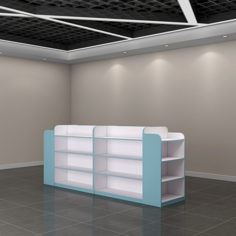 母婴店货架奶粉展示柜超市便利店中岛柜玩具宠物药店货架展示架