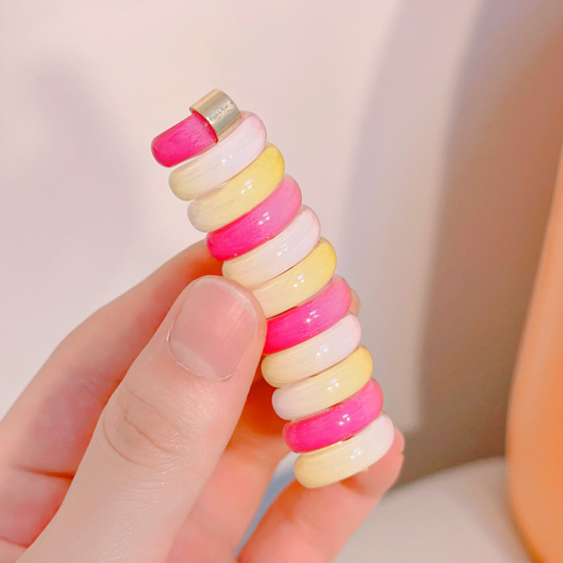 Nueva diadema con cordón para teléfono para mujer, alta gama, de aspecto alto, cabello trenzado, banda de goma, lazo para el cabello para niños, cabello trenzado con cola de caballo