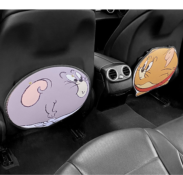 Short cat and mouse chair back anti-kick pad children's rear seat protection pad anti-dirty protection pad for car rear wear protection
