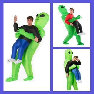 Halloween Funny Horror Walking Inflatable Costume Festival Performance Props Cloak Riding Alien Party