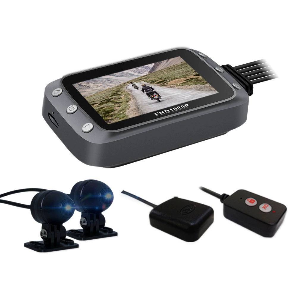 Спереди и сзади HD двойной объектив 1080P с WiFi мотоцикл Локомотив вождения рекордер GPS вождения рекордер