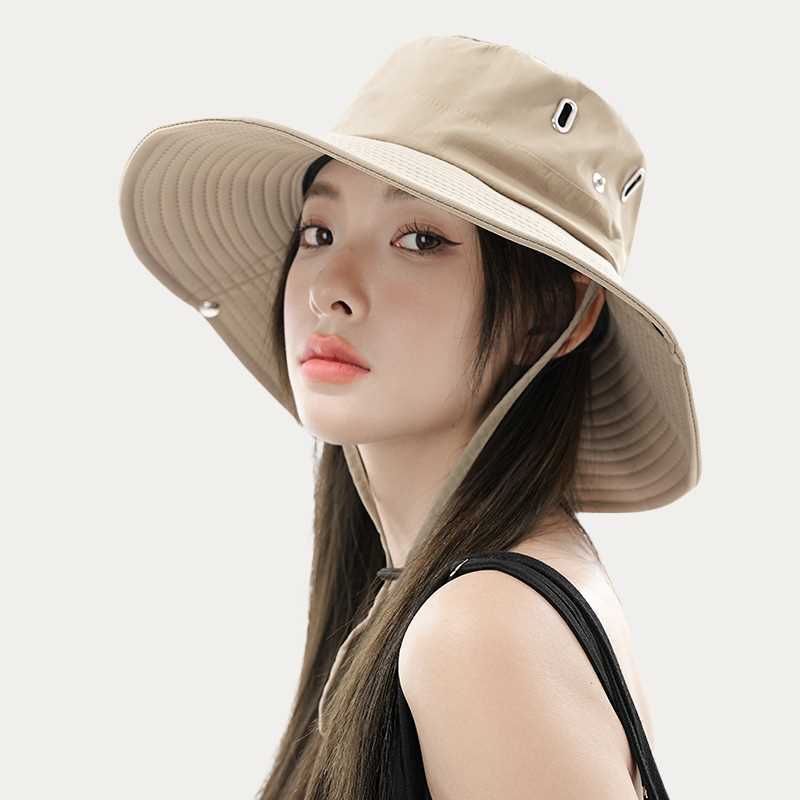Mountaineering hat fisherman hat sun protection hat sun protection outdoor camping hat 2023 new women's summer UV protection cover face cycling