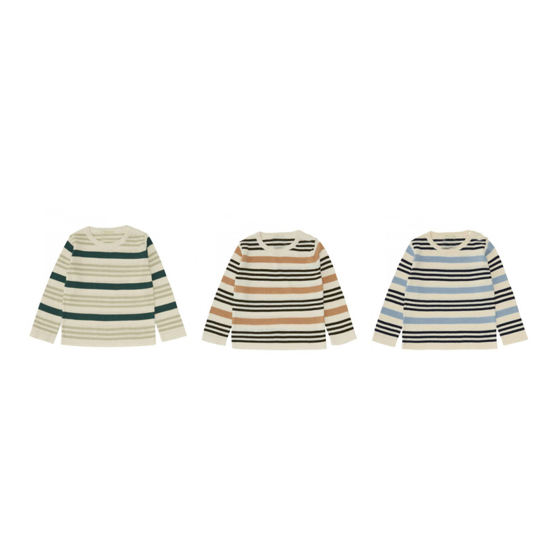 In Stock 22 Spring/Summer New Models for Boys and Girls, F*B Soft Cotton Long-Sleeve Striped Knit Top, Comfortable and Breathable for Infants and Toddlers In Stock 22 Spring/Summer New Models for Boys and Girls, F*B Soft Cotton Long-Sleeve Striped Knit Top, Comfortable and Breathable for Infants and Toddlers