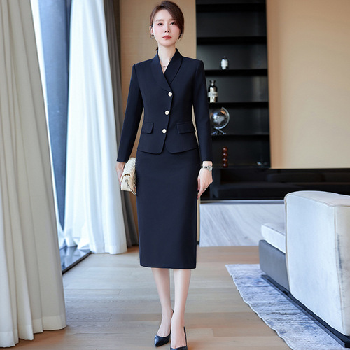 Formal occasion suit skirt 2024 spring interview wear broadcast host art exam formal wear beauty salon front desk work clothes