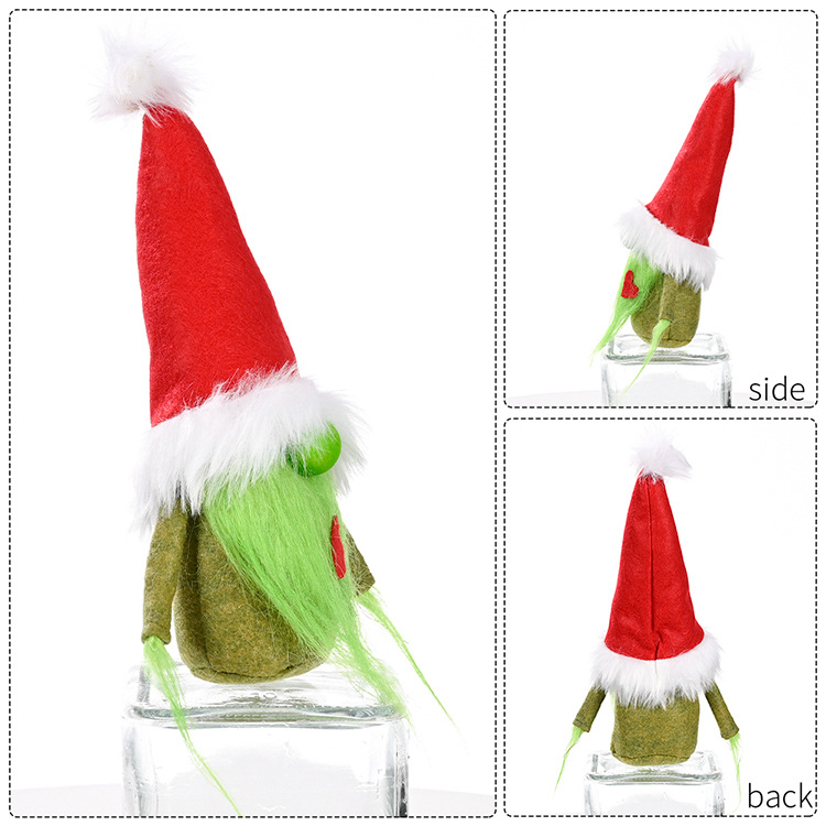 Nueva Navidad Rojo Corazón Grinch Muñeca Sin Rostro Decoración Al Por Mayor Nihaojewelry display picture 9