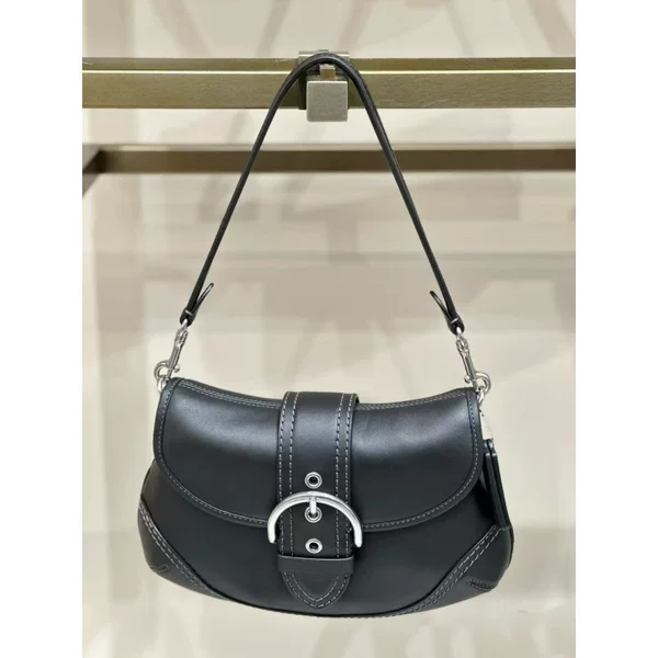 New cross-border women's bag, SOHO shoulder bag, crossbody handbag, classic vintage pattern genuine leather vintage underarm bag