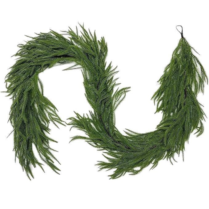 模擬緑の植物クリスマス装飾ソフトプラスチック感触PE素材松葉ノーフォーク松籐クロスボーダーアマゾンホットスタイル|undefined