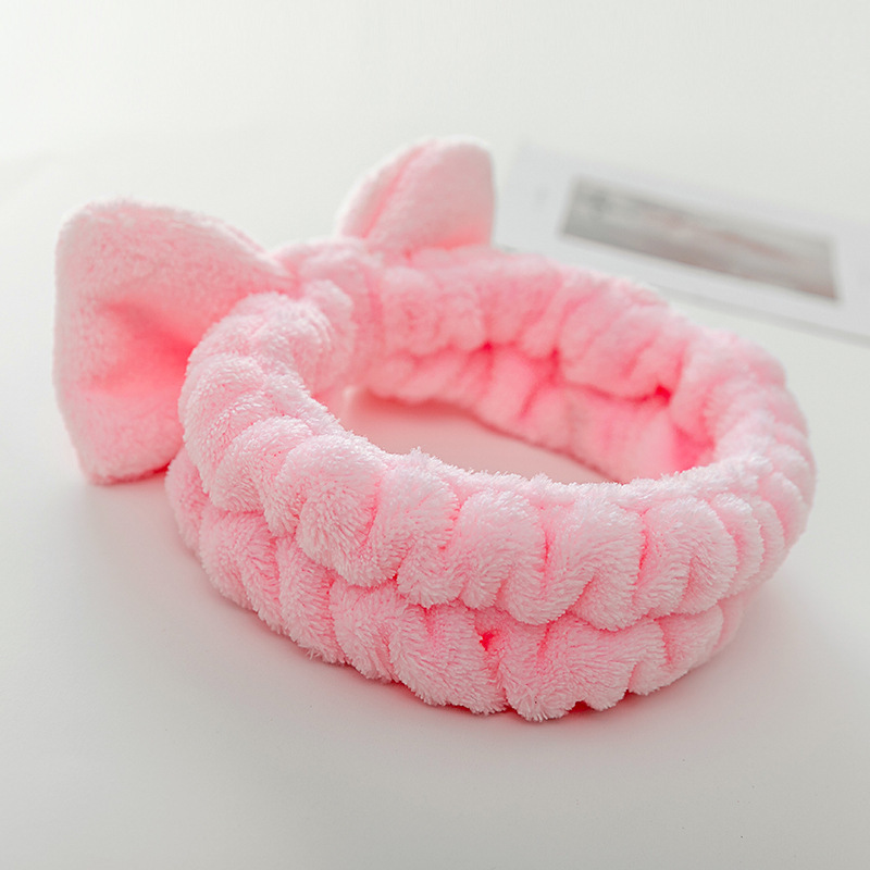 [Pequeña venta al por mayor] lavado de cara máscara de maquillaje de todo fósforo Linda fresa bordado arco banda de pelo