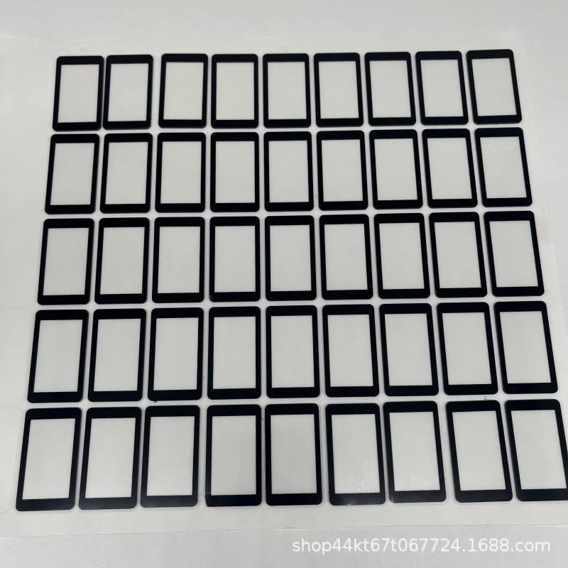 定 制加工PC亚克力透明视窗镜片 边框黑色视窗镜片 CNC精雕外形