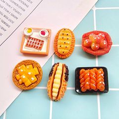 Food play new resin accessories DIY cream glue phone case accessories hair clip fridge magnet