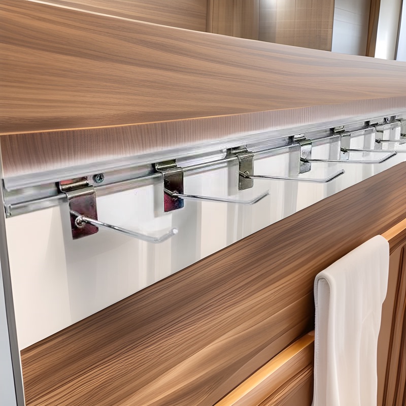 Slot Board Hook Adhesive Hook Single Wire Supermarket Shelf Metal Iron Hook Board Accessories Hook Wall-Mounted Modern Minimalist