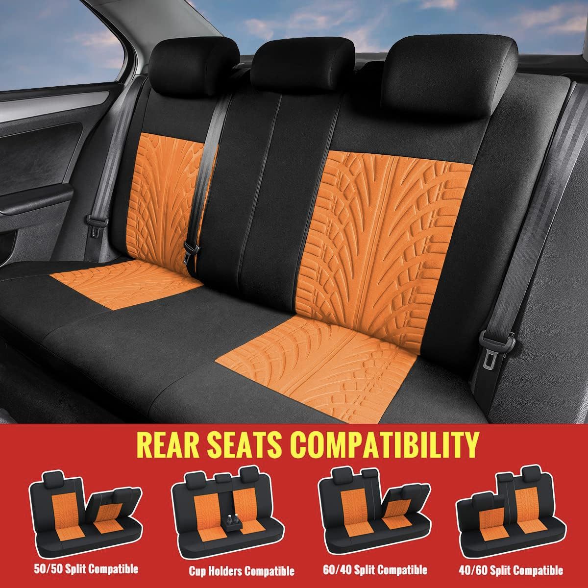 Cross-Border Hot-Selling 3D Letter Universal Car Seat Cover Cushion for Amazon, Temu, Mercado, Europe and America