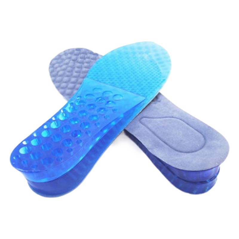 Suministro suave y cómodo GEL zapatos de aumento de altura plantilla al por mayor durable antideslizante de silicona elástica aumento de altura almohadilla completa