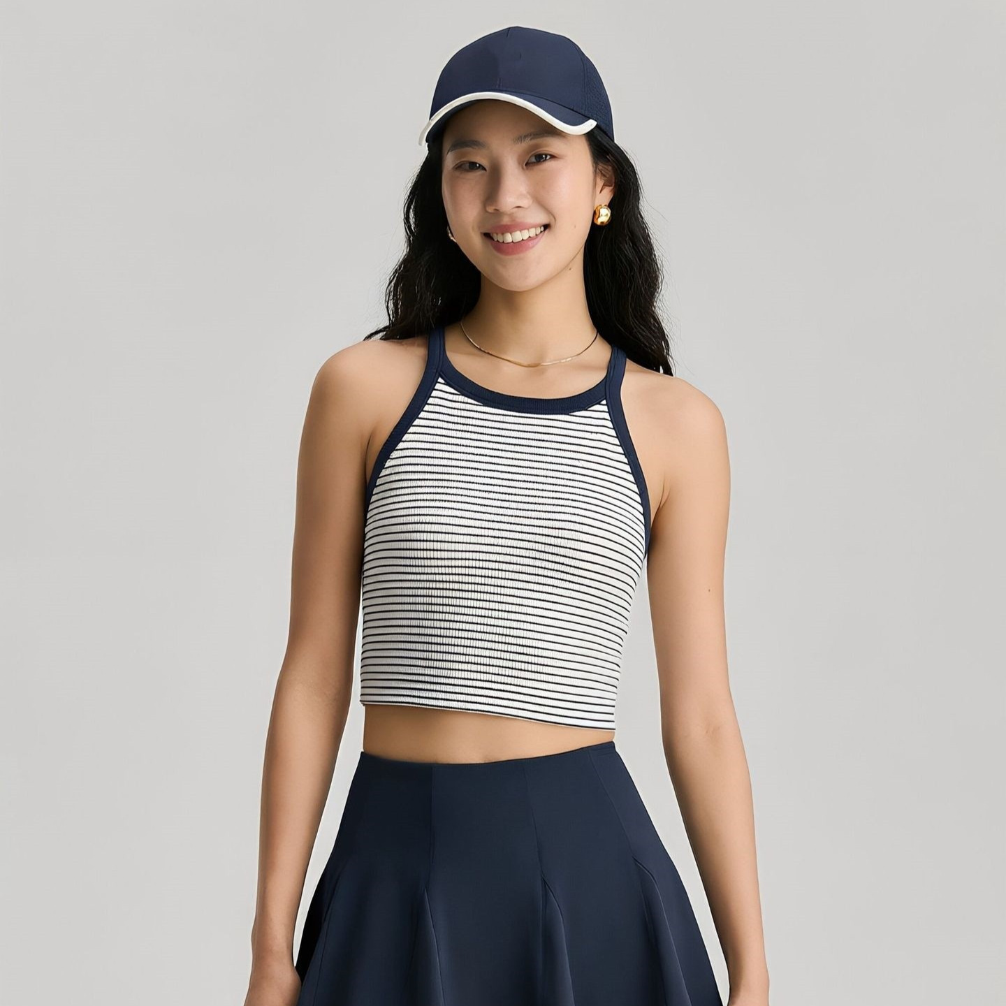 W Brand Same Style Pickleball Sports Tennis Fixed Chest Pad Sports Striped Pickleball Vest Padel