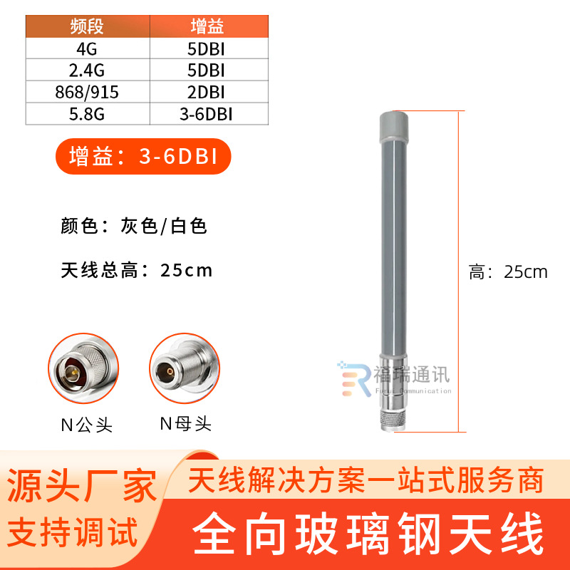 Fiberglass antenna 25cm