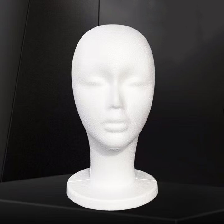 Foam Head Mold Foam Head Mold Cos Hair Girl Packaged Wig Human Head Multiple Long Neck Dummy Head Head