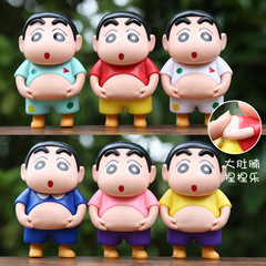 新しいかわいいと愛らしい大きなお腹の小さなフィギュアモデルクリエイティブビールお腹を絞って減圧トレンディなアニメーション装飾品