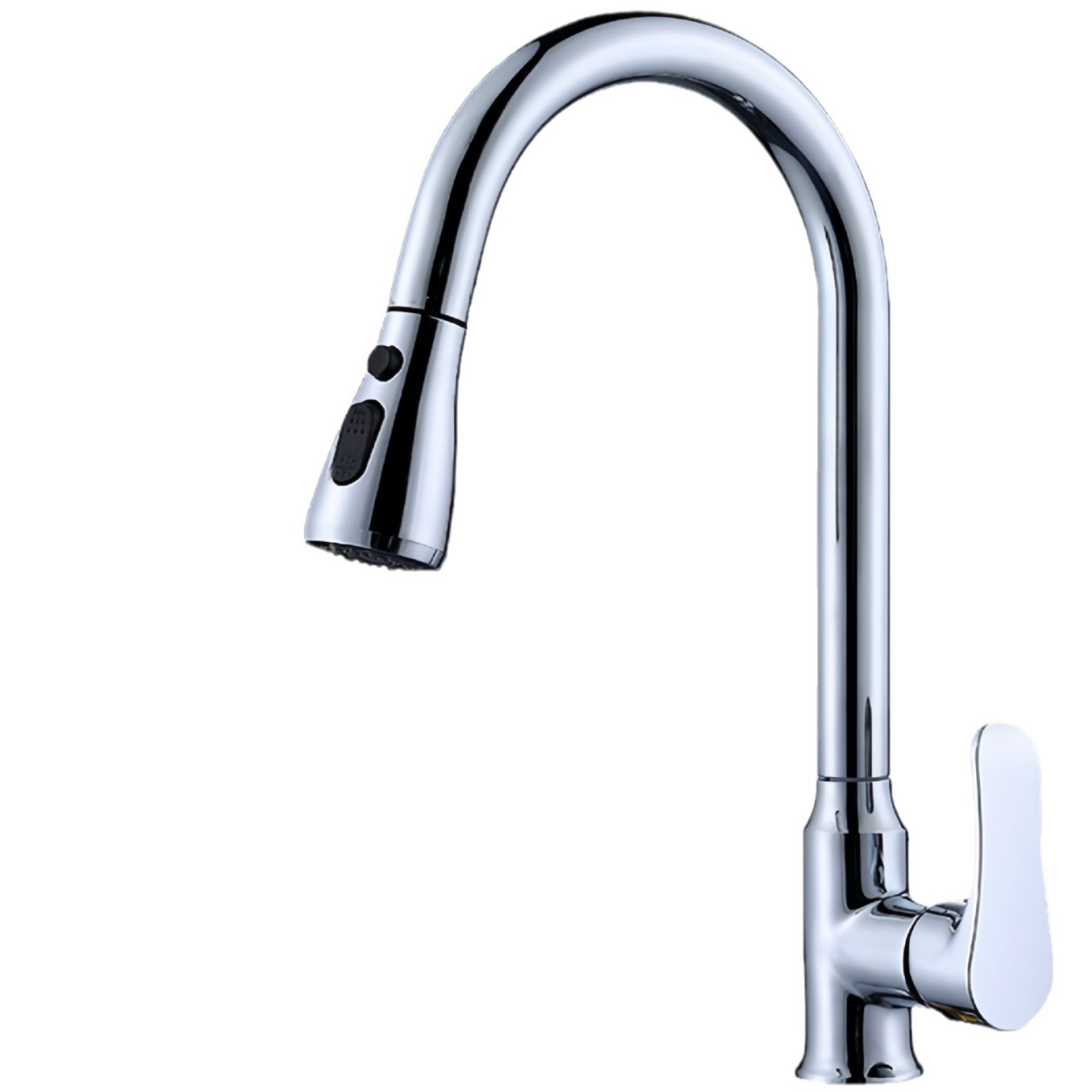 Grifos de cocina de latón fregadero de hortales al por mayor cocina doméstica anti-spillado retráctil universal grifo de extracción caliente y frío