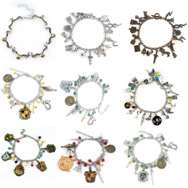 Cross-Border European and American Film and Television Merchandise Magic Academy Bracelet Golden Snitch Bracelet Wings Foreign Trade Jewelry Pendant Bracelet Cross-Border European and American Film and Television Merchandise Magic Academy Bracelet Golden Snitch Bracelet Wings Foreign Trade Jewelry Pendant Bracelet