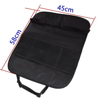 Cross-border car seat back protection cover anti-dirty cushion seat back child anti-kick anti-skid anti-stepping anti-dirty cushion (Chair back anti-kick pad) - high-quality-with-net-pocket