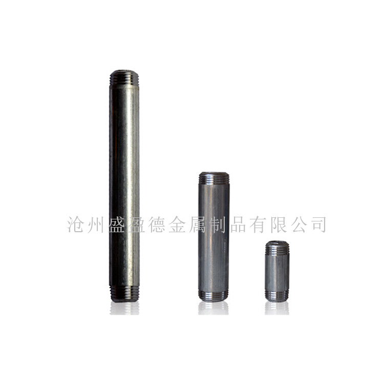 工厂自产 镀锌延长管 对丝管 镀锌钢管外丝 外丝短管镀锌延长短节