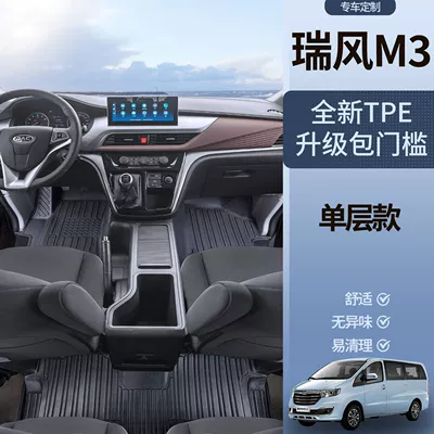 Mats Trunk Mats, Universal Foot Pad - first-two-rows-tpe-covered-door-sill-mats-jac-ruifeng-m3