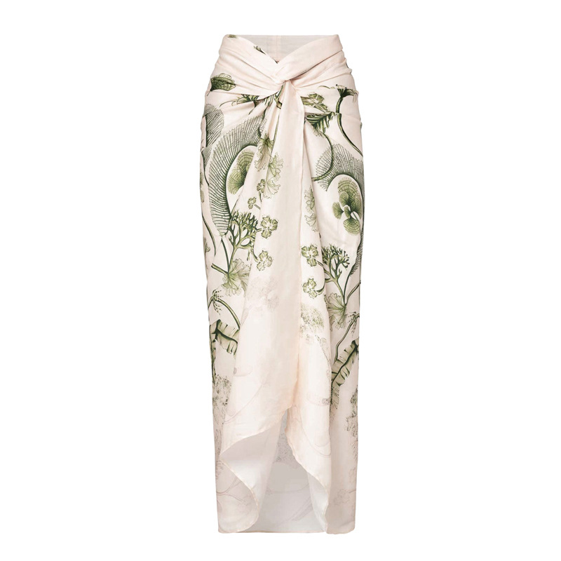 Plant, Solid Color Pattern Women's Gender Women's Vacation Plant Solid Color 2 Pieces Set One Piece Swimwear