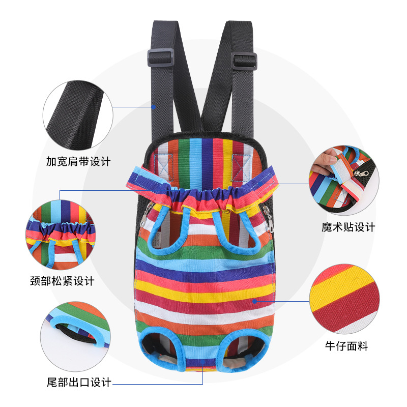 Amazon popular bolsa de pecho para mascotas mochila para perros conveniente bolsa de cuatro patas suministros para mascotas bolsa para mascotas