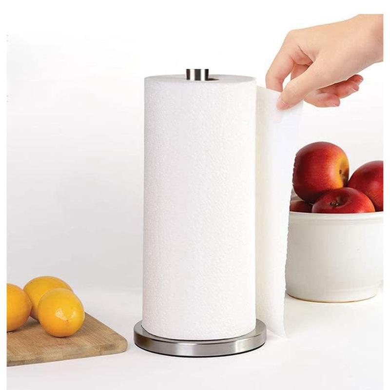 Cross-border Vertical Tissue Holder Kitchen Tissue Roll Rack Bathroom Kitchen Countertop Stainless Steel Base Large Size Roll Rack Cross-border Vertical Tissue Holder Kitchen Tissue Roll Rack Bathroom Kitchen Countertop Stainless Steel Base Large Size Roll Rack