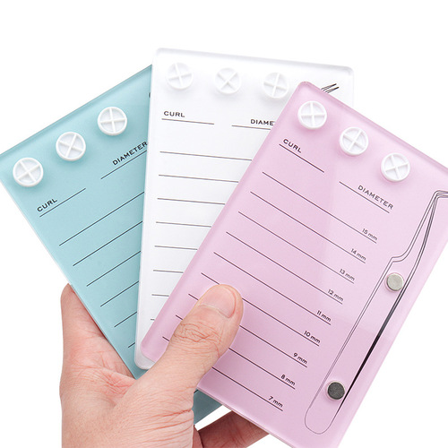 Wholesale eyelash grafting scale board large acrylic magnetic eyelash board thickened independent opp bag
