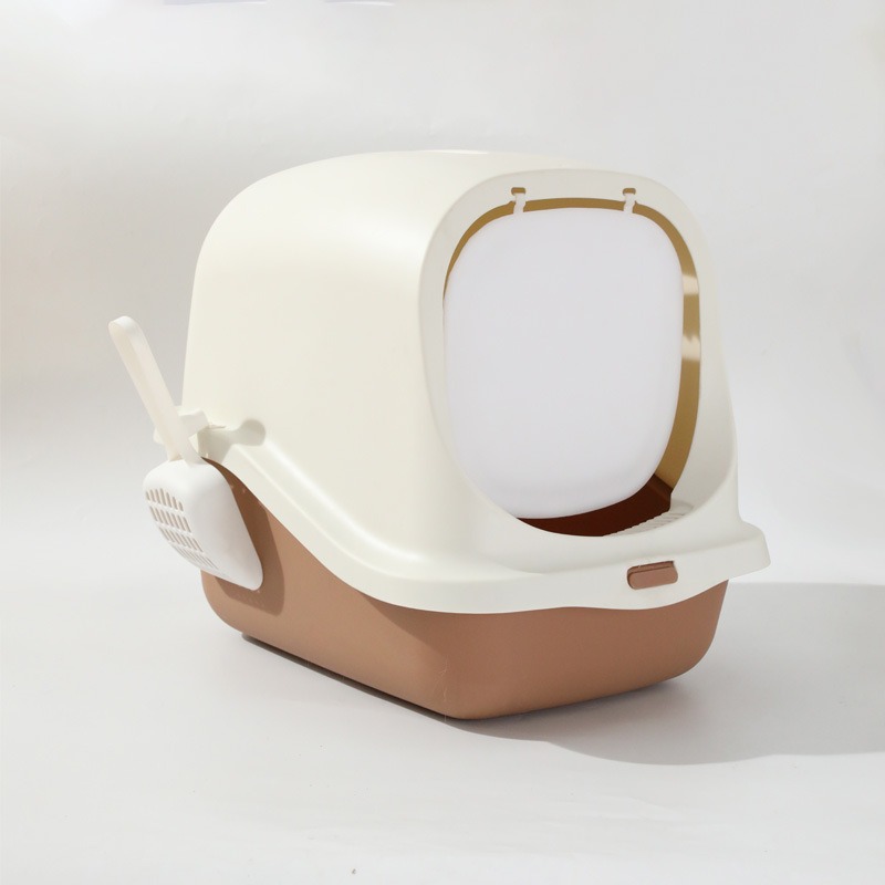 Gran entrada de excrementos para gatos, inodoro para gatos gigantes, gran tamaño totalmente cerrado, lavabo para gatos a prueba de salpicaduras, fábrica de lavabo para gatos al por mayor