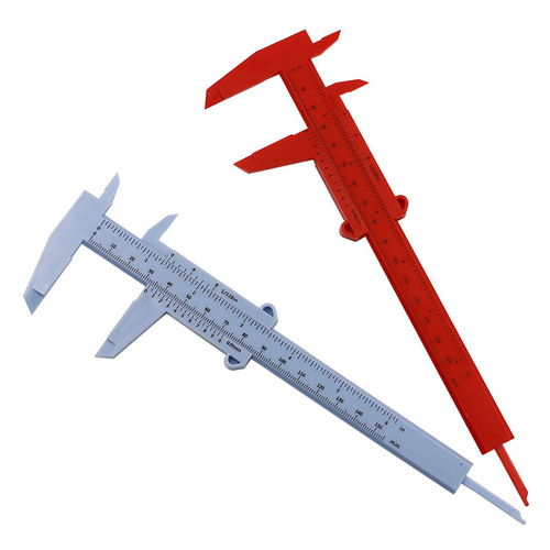 Multi-color optional 0-150mm double scale plastic vernier caliper Wenwan Measurement student mini measurement tool