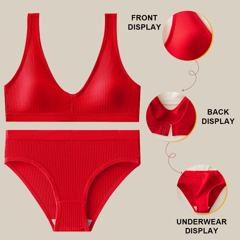 Nueva ropa interior deportiva de base, pantalones de mujer cómodos, espalda hermosa, pecho pequeño, conjunto de sujetadores anti-dopaje