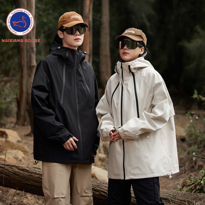 Factory Source Jacket Spring and Autumn Windproof and Water-Repellent Travel Mountaineering Clothing Outdoor Camping Fishing Jacket Hooded Jacket
