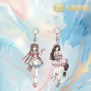 王者荣耀西施厨娘游戏周边钥匙扣可爱卡通高颜值亚克力书包挂件